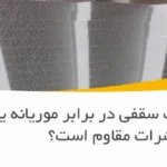 آیا یونولیت سقفی در برابر موریانه یا حشرات مقاوم است؟